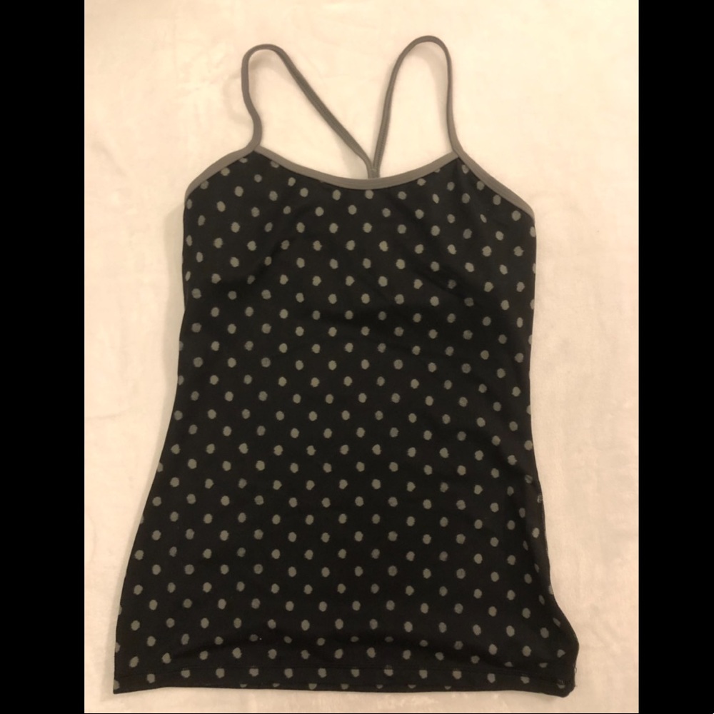 Lululemon 🍋 Polka Dot Power Y Tank Size 6